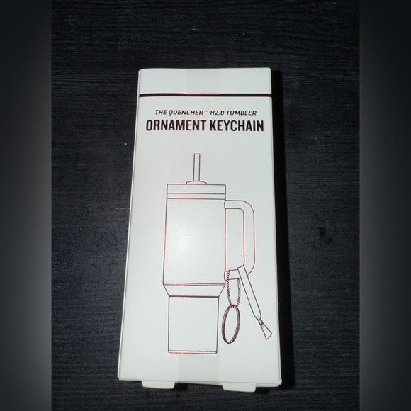 Stanley Pink and Red Tumbler Keychain - Picture 3 of 9